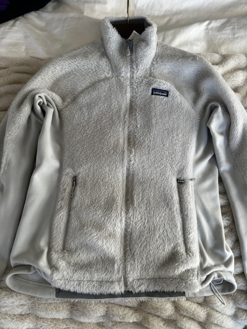 Patagonia R2 Light Gray Fleece Ski Jacket